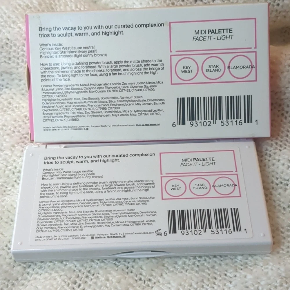 OFRA Face It Midi Palette in LIGHT, 12g/042oz(3x 4g/0.14)